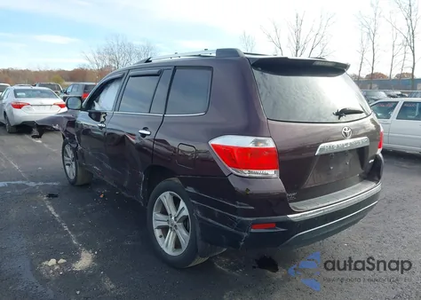 2013 Toyota Highlander Limited V6 from USA, damaged, VIN 5TDDK3EH9DS201460
